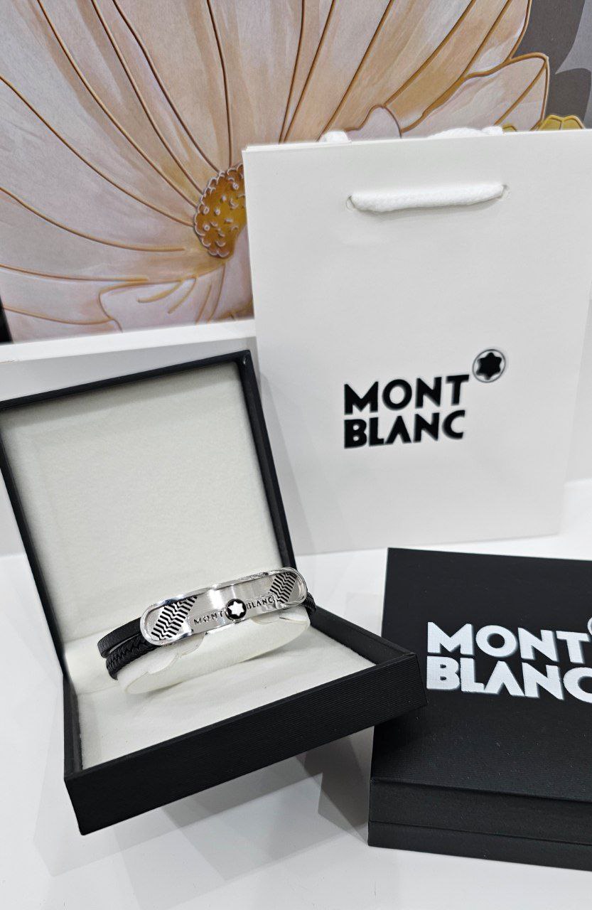 Bracelet homme  en cuir MONT BLANC