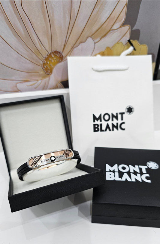 Bracelet homme  en cuir MONT BLANC