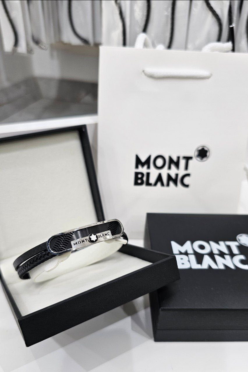 Bracelet homme  en cuir MONT BLANC